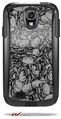 Scattered Skulls Gray - Decal Style Vinyl Skin fits Otterbox Commuter Case for Samsung Galaxy S4 (CASE SOLD SEPARATELY)