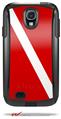 Dive Scuba Flag - Decal Style Vinyl Skin fits Otterbox Commuter Case for Samsung Galaxy S4 (CASE SOLD SEPARATELY)