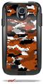 WraptorCamo Digital Camo Burnt Orange - Decal Style Vinyl Skin fits Otterbox Commuter Case for Samsung Galaxy S4 (CASE SOLD SEPARATELY)