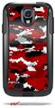 WraptorCamo Digital Camo Red - Decal Style Vinyl Skin fits Otterbox Commuter Case for Samsung Galaxy S4 (CASE SOLD SEPARATELY)