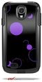 Lots of Dots Purple on Black - Decal Style Vinyl Skin fits Otterbox Commuter Case for Samsung Galaxy S4 (CASE SOLD SEPARATELY)