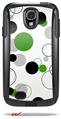 Lots of Dots Green on White - Decal Style Vinyl Skin fits Otterbox Commuter Case for Samsung Galaxy S4 (CASE SOLD SEPARATELY)