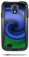 Alecias Swirl 01 Blue - Decal Style Vinyl Skin fits Otterbox Commuter Case for Samsung Galaxy S4 (CASE SOLD SEPARATELY)