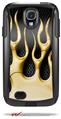 Metal Flames Yellow - Decal Style Vinyl Skin fits Otterbox Commuter Case for Samsung Galaxy S4 (CASE SOLD SEPARATELY)