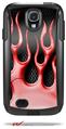 Metal Flames Red - Decal Style Vinyl Skin fits Otterbox Commuter Case for Samsung Galaxy S4 (CASE SOLD SEPARATELY)