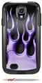 Metal Flames Purple - Decal Style Vinyl Skin fits Otterbox Commuter Case for Samsung Galaxy S4 (CASE SOLD SEPARATELY)