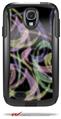 Neon Swoosh on Black - Decal Style Vinyl Skin fits Otterbox Commuter Case for Samsung Galaxy S4 (CASE SOLD SEPARATELY)