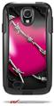 Barbwire Heart Hot Pink - Decal Style Vinyl Skin fits Otterbox Commuter Case for Samsung Galaxy S4 (CASE SOLD SEPARATELY)