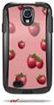 Strawberries on Pink - Decal Style Vinyl Skin fits Otterbox Commuter Case for Samsung Galaxy S4 (CASE SOLD SEPARATELY)