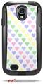 Pastel Hearts on White - Decal Style Vinyl Skin fits Otterbox Commuter Case for Samsung Galaxy S4 (CASE SOLD SEPARATELY)
