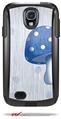 Mushrooms Blue - Decal Style Vinyl Skin fits Otterbox Commuter Case for Samsung Galaxy S4 (CASE SOLD SEPARATELY)