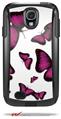 Butterflies Purple - Decal Style Vinyl Skin fits Otterbox Commuter Case for Samsung Galaxy S4 (CASE SOLD SEPARATELY)