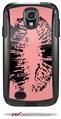 Big Kiss Black on Pink - Decal Style Vinyl Skin fits Otterbox Commuter Case for Samsung Galaxy S4 (CASE SOLD SEPARATELY)