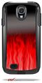 Fire Red - Decal Style Vinyl Skin fits Otterbox Commuter Case for Samsung Galaxy S4 (CASE SOLD SEPARATELY)