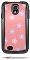 Pastel Flowers on Pink - Decal Style Vinyl Skin fits Otterbox Commuter Case for Samsung Galaxy S4 (CASE SOLD SEPARATELY)