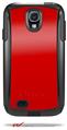 Solids Collection Red - Decal Style Vinyl Skin fits Otterbox Commuter Case for Samsung Galaxy S4 (CASE SOLD SEPARATELY)
