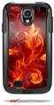 Fire Flower - Decal Style Vinyl Skin fits Otterbox Commuter Case for Samsung Galaxy S4 (CASE SOLD SEPARATELY)