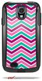 Zig Zag Teal Pink Purple - Decal Style Vinyl Skin fits Otterbox Commuter Case for Samsung Galaxy S4 (CASE SOLD SEPARATELY)