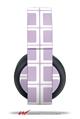 Vinyl Decal Skin Wrap compatible with Original Sony PlayStation 4 Gold Wireless Headphones Squared Lavender (PS4 HEADPHONES NOT INCLUDED)