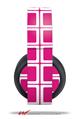 Vinyl Decal Skin Wrap compatible with Original Sony PlayStation 4 Gold Wireless Headphones Squared Fushia Hot Pink (PS4 HEADPHONES NOT INCLUDED)