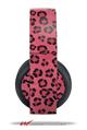Vinyl Decal Skin Wrap compatible with Original Sony PlayStation 4 Gold Wireless Headphones Leopard Skin Pink (PS4 HEADPHONES NOT INCLUDED)