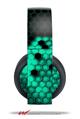 Vinyl Decal Skin Wrap compatible with Original Sony PlayStation 4 Gold Wireless Headphones HEX Seafoan Green (PS4 HEADPHONES NOT INCLUDED)