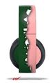 Vinyl Decal Skin Wrap compatible with Original Sony PlayStation 4 Gold Wireless Headphones Ripped Colors Green Pink (PS4 HEADPHONES NOT INCLUDED)