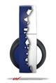 Vinyl Decal Skin Wrap compatible with Original Sony PlayStation 4 Gold Wireless Headphones Ripped Colors Blue White (PS4 HEADPHONES NOT INCLUDED)
