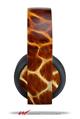 Vinyl Decal Skin Wrap compatible with Original Sony PlayStation 4 Gold Wireless Headphones Fractal Fur Giraffe (PS4 HEADPHONES NOT INCLUDED)