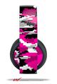 Vinyl Decal Skin Wrap compatible with Original Sony PlayStation 4 Gold Wireless Headphones WraptorCamo Digital Camo Hot Pink (PS4 HEADPHONES NOT INCLUDED)