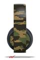 Vinyl Decal Skin Wrap compatible with Original Sony PlayStation 4 Gold Wireless Headphones WraptorCamo Digital Camo Timber (PS4 HEADPHONES NOT INCLUDED)