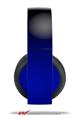 Vinyl Decal Skin Wrap compatible with Original Sony PlayStation 4 Gold Wireless Headphones Smooth Fades Blue Black (PS4 HEADPHONES NOT INCLUDED)