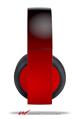 Vinyl Decal Skin Wrap compatible with Original Sony PlayStation 4 Gold Wireless Headphones Smooth Fades Red Black (PS4 HEADPHONES NOT INCLUDED)