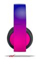Vinyl Decal Skin Wrap compatible with Original Sony PlayStation 4 Gold Wireless Headphones Smooth Fades Hot Pink Blue (PS4 HEADPHONES NOT INCLUDED)