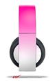 Vinyl Decal Skin Wrap compatible with Original Sony PlayStation 4 Gold Wireless Headphones Smooth Fades White Hot Pink (PS4 HEADPHONES NOT INCLUDED)