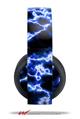 Vinyl Decal Skin Wrap compatible with Original Sony PlayStation 4 Gold Wireless Headphones Electrify Blue (PS4 HEADPHONES NOT INCLUDED)