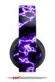 Vinyl Decal Skin Wrap compatible with Original Sony PlayStation 4 Gold Wireless Headphones Electrify Purple (PS4 HEADPHONES NOT INCLUDED)