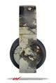 Vinyl Decal Skin Wrap compatible with Original Sony PlayStation 4 Gold Wireless Headphones Marble Granite 04 (PS4 HEADPHONES NOT INCLUDED)