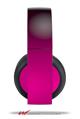Vinyl Decal Skin Wrap compatible with Original Sony PlayStation 4 Gold Wireless Headphones Smooth Fades Hot Pink Black (PS4 HEADPHONES NOT INCLUDED)