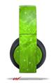 Vinyl Decal Skin Wrap compatible with Original Sony PlayStation 4 Gold Wireless Headphones Stardust Green (PS4 HEADPHONES NOT INCLUDED)