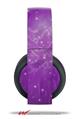 Vinyl Decal Skin Wrap compatible with Original Sony PlayStation 4 Gold Wireless Headphones Stardust Purple (PS4 HEADPHONES NOT INCLUDED)