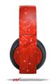 Vinyl Decal Skin Wrap compatible with Original Sony PlayStation 4 Gold Wireless Headphones Stardust Red (PS4 HEADPHONES NOT INCLUDED)