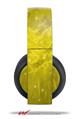 Vinyl Decal Skin Wrap compatible with Original Sony PlayStation 4 Gold Wireless Headphones Stardust Yellow (PS4 HEADPHONES NOT INCLUDED)