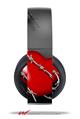 Vinyl Decal Skin Wrap compatible with Original Sony PlayStation 4 Gold Wireless Headphones Barbwire Heart Red (PS4 HEADPHONES NOT INCLUDED)