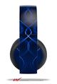 Vinyl Decal Skin Wrap compatible with Original Sony PlayStation 4 Gold Wireless Headphones Abstract 01 Blue (PS4 HEADPHONES NOT INCLUDED)