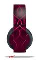 Vinyl Decal Skin Wrap compatible with Original Sony PlayStation 4 Gold Wireless Headphones Abstract 01 Pink (PS4 HEADPHONES NOT INCLUDED)