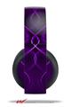 Vinyl Decal Skin Wrap compatible with Original Sony PlayStation 4 Gold Wireless Headphones Abstract 01 Purple (PS4 HEADPHONES NOT INCLUDED)