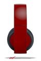 Vinyl Decal Skin Wrap compatible with Original Sony PlayStation 4 Gold Wireless Headphones Solids Collection Red Dark (PS4 HEADPHONES NOT INCLUDED)