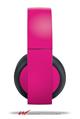 Vinyl Decal Skin Wrap compatible with Original Sony PlayStation 4 Gold Wireless Headphones Solids Collection Fushia (PS4 HEADPHONES NOT INCLUDED)