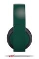 Vinyl Decal Skin Wrap compatible with Original Sony PlayStation 4 Gold Wireless Headphones Solids Collection Hunter Green (PS4 HEADPHONES NOT INCLUDED)
